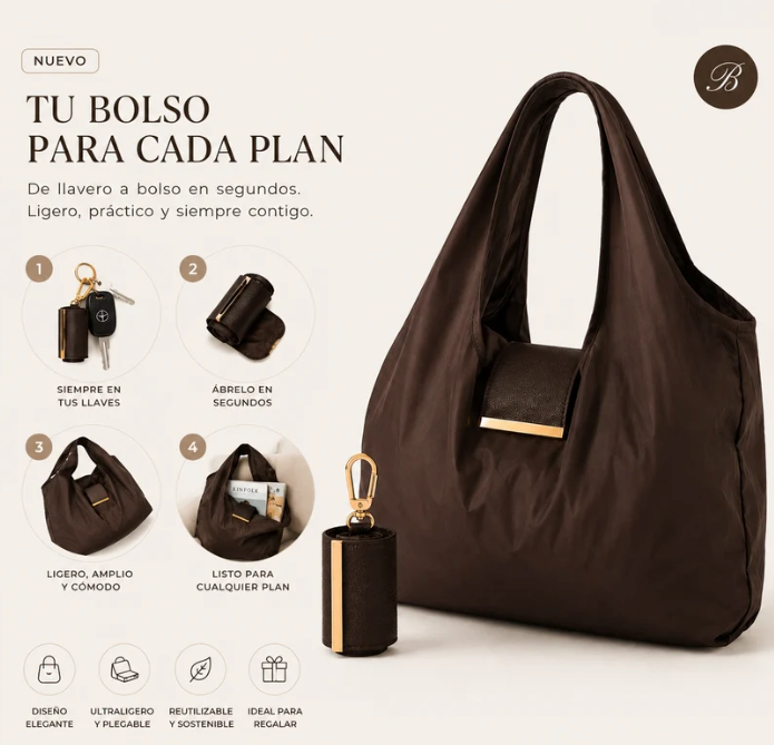 baggkeys that turns into a real bag!